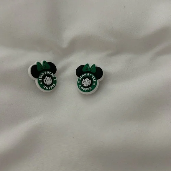 Minnie Mouse Disney Starbucks Croc Charms for Shoes NWT - Picture 2 of 4
